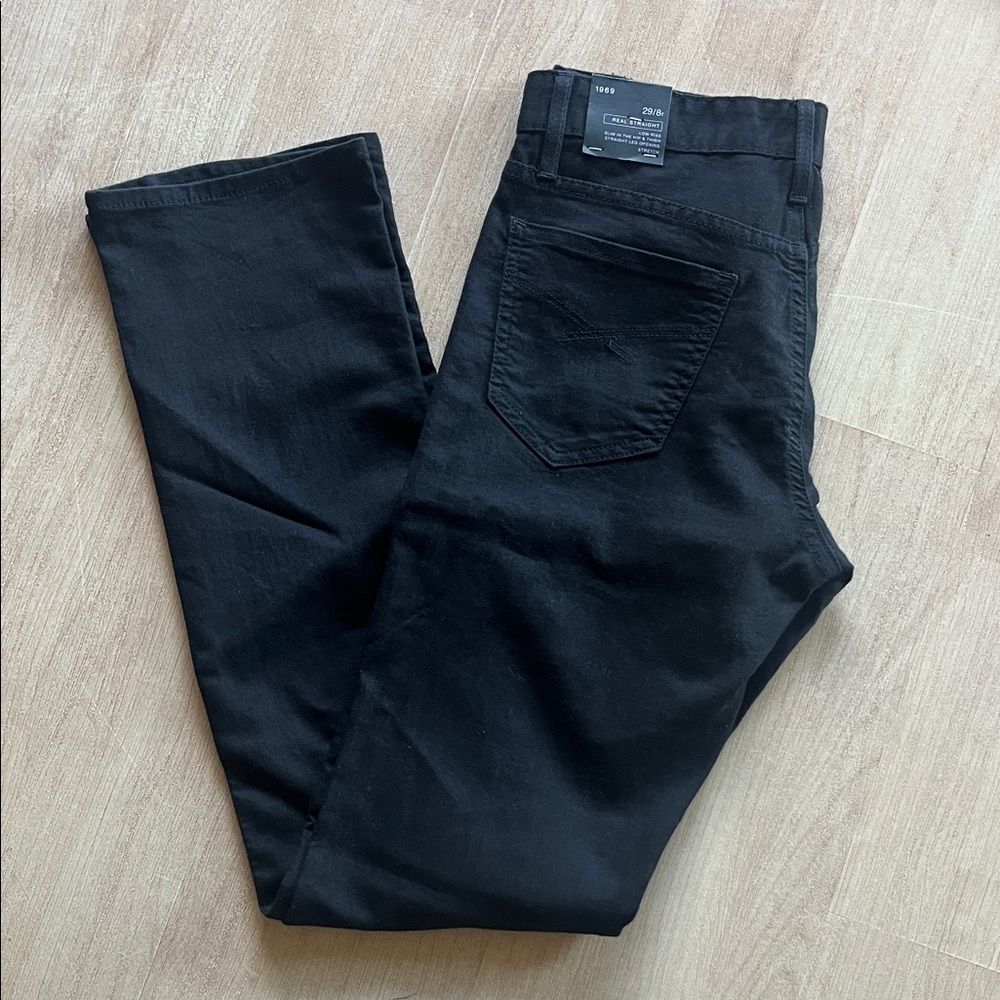 Women's Black Straight Leg Jeans